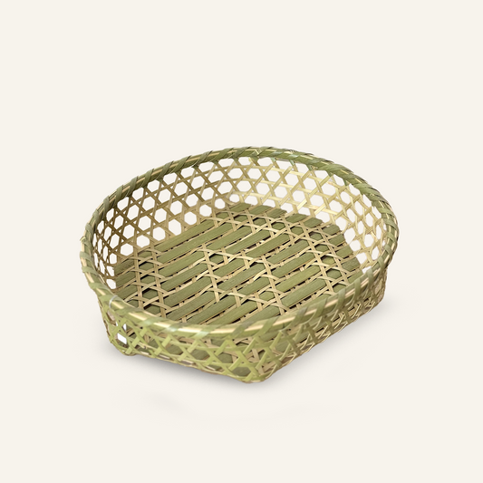 Mutsume Oval Bamboo Basket - Large (38cm)