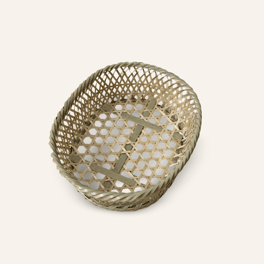 Chawan Mego Oval Bamboo Drainer - Small (Ø24.5cm)