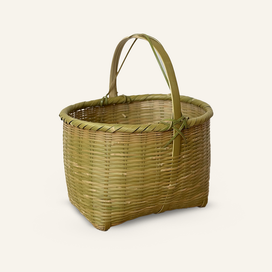 Kaimono Kago Bamboo Shopping Basket - Large (Ø30cm)