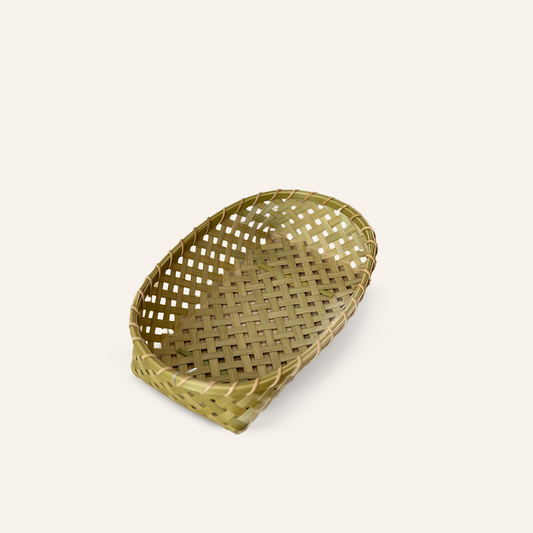 Yotsume Bamboo Cutlery Basket
