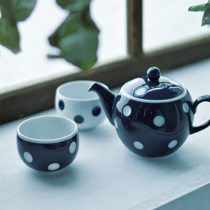 Tasse à thé bleue en porcelaine Aritayaki "Negaposi"