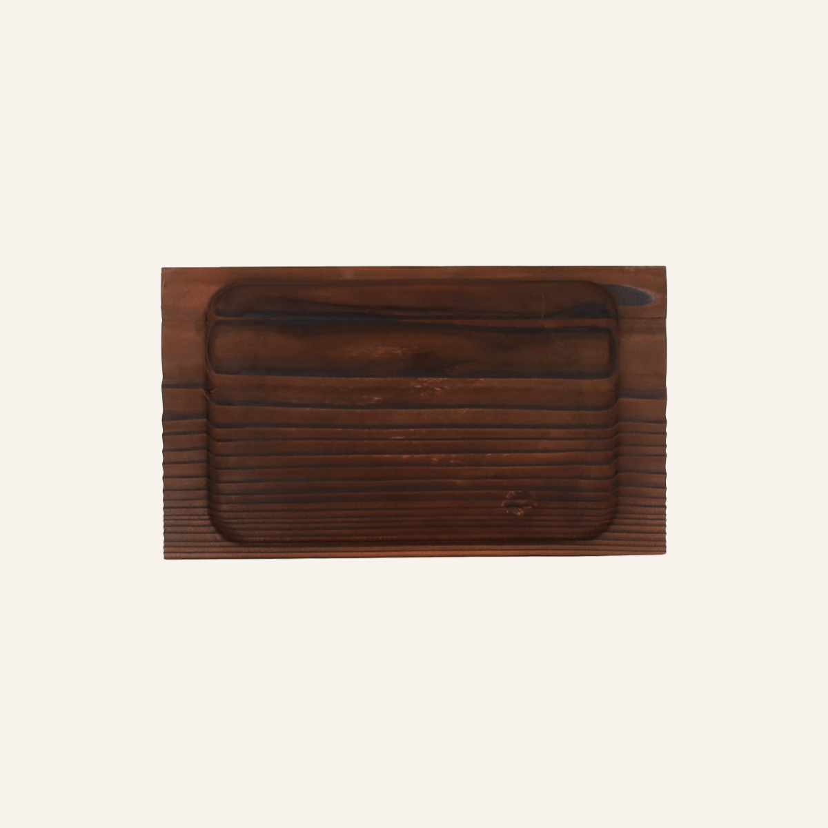 Cedar "yaki sugi" tray