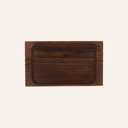 Cedar "yaki sugi" tray
