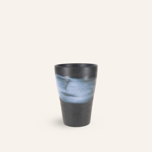 Minoyaki "nami" fine earthenware glass