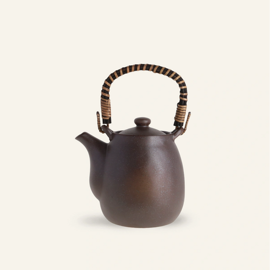 Théière traditionnelle Dobin faïence fine avec filtre Minoyaki "Ami"