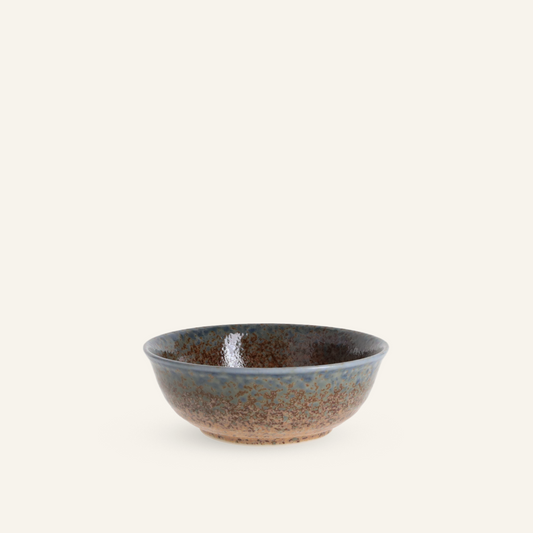Minoyaki "fukaguchi" fine earthenware bowl