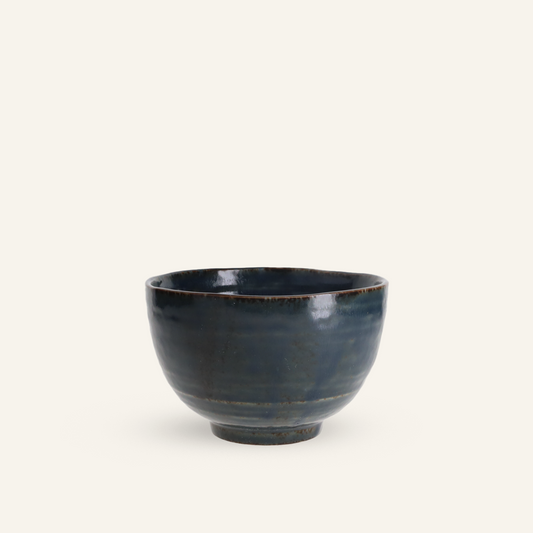 Minoyaki "taki" fine earthenware donburi bowl