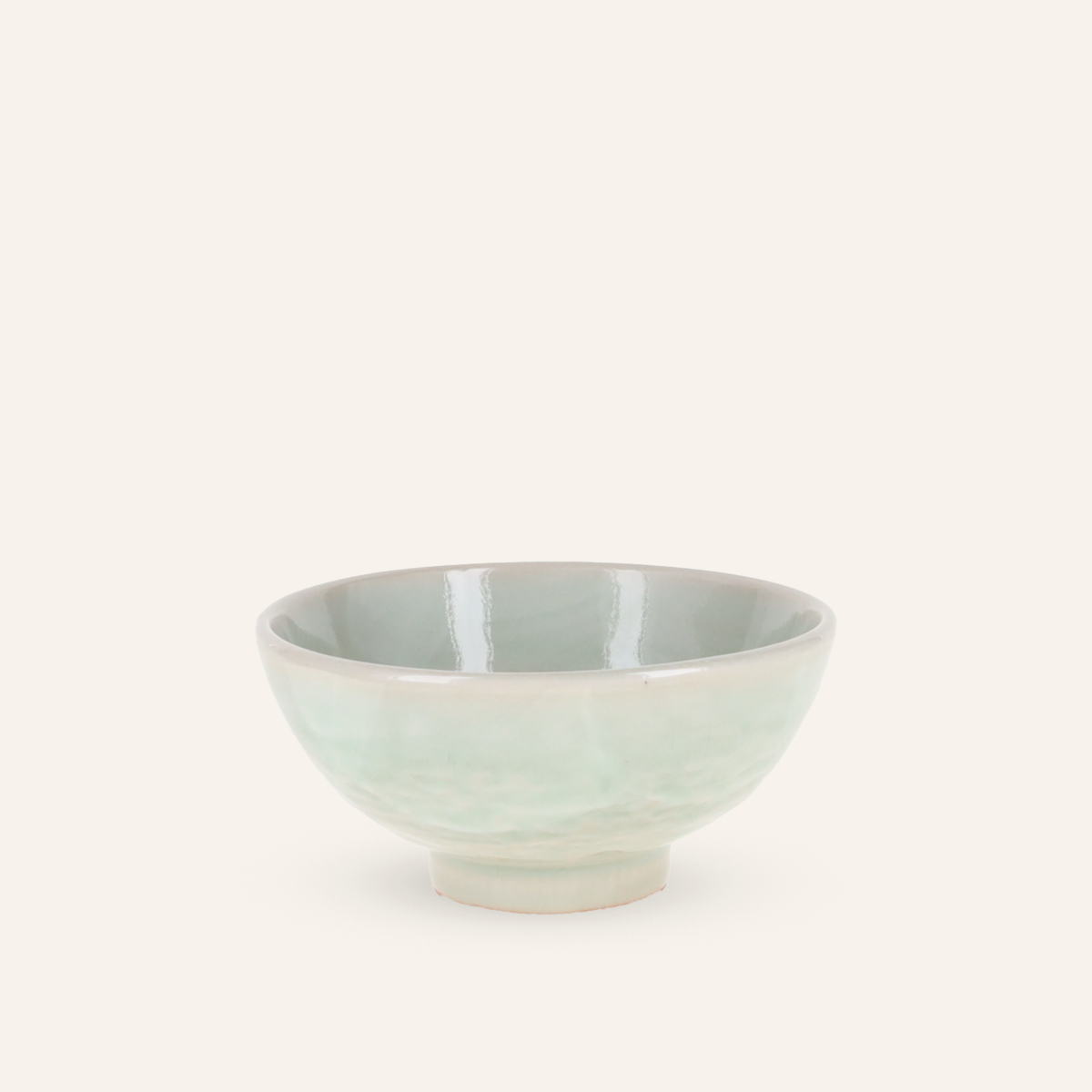 Setoyaki "hakuun" ceramic rice bowl