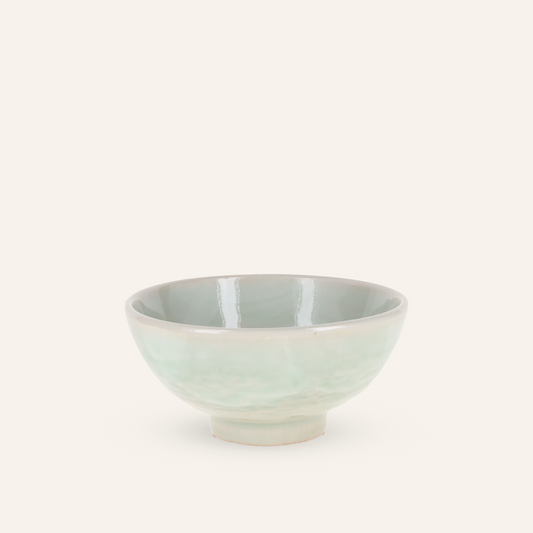 Setoyaki "hakuun" ceramic rice bowl