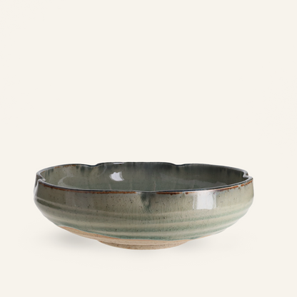 Plat en forme de fleur céramique Setoyaki "Ofuke"
