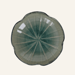 Plat en forme de fleur céramique Setoyaki "Ofuke"