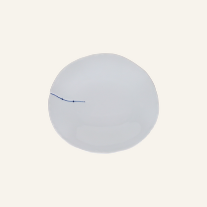 Petite assiette découpée en porcelaine Minoyaki "Hirari"