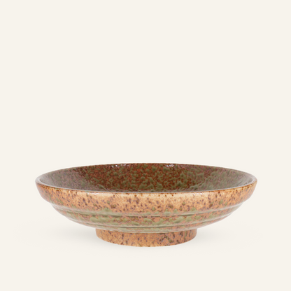 Assiette à nouilles faïence fine Minoyaki "mikan"
