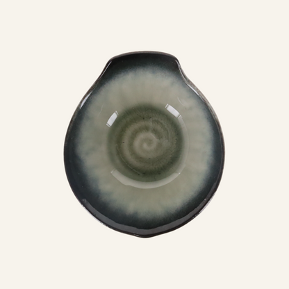 Small Tonsui fine earthenware bowl Minoyaki "kaeru"