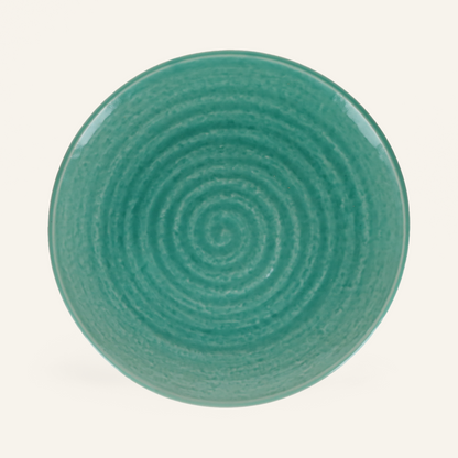 Large fine earthenware plate Bankoyaki "toruco"
