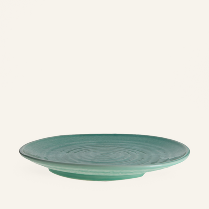 Large fine earthenware plate Bankoyaki "toruco"