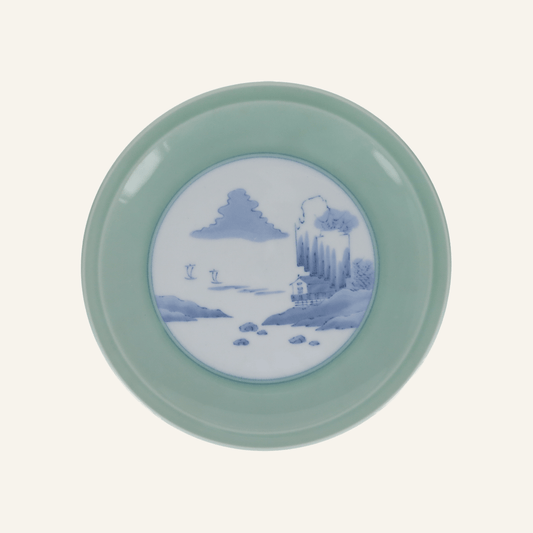Aritayaki "uchiyama" porcelain plate