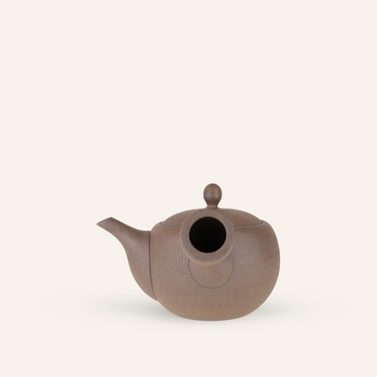 Traditional Kyusu stoneware Tokonameyaki "tobikanna" teapot