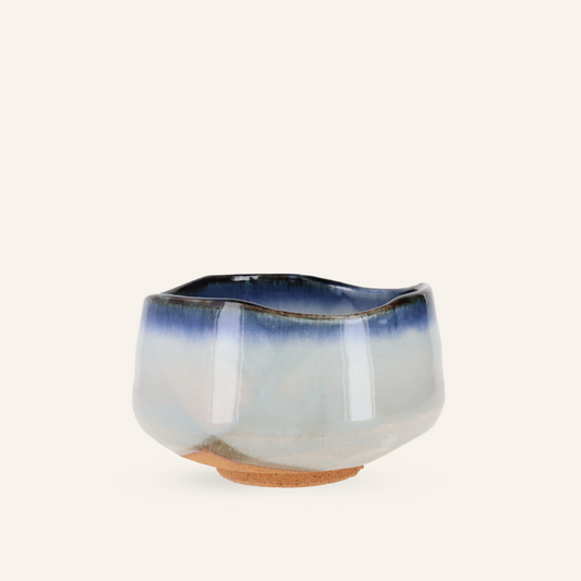 Minoyaki "fuyu" ceramic matcha bowl