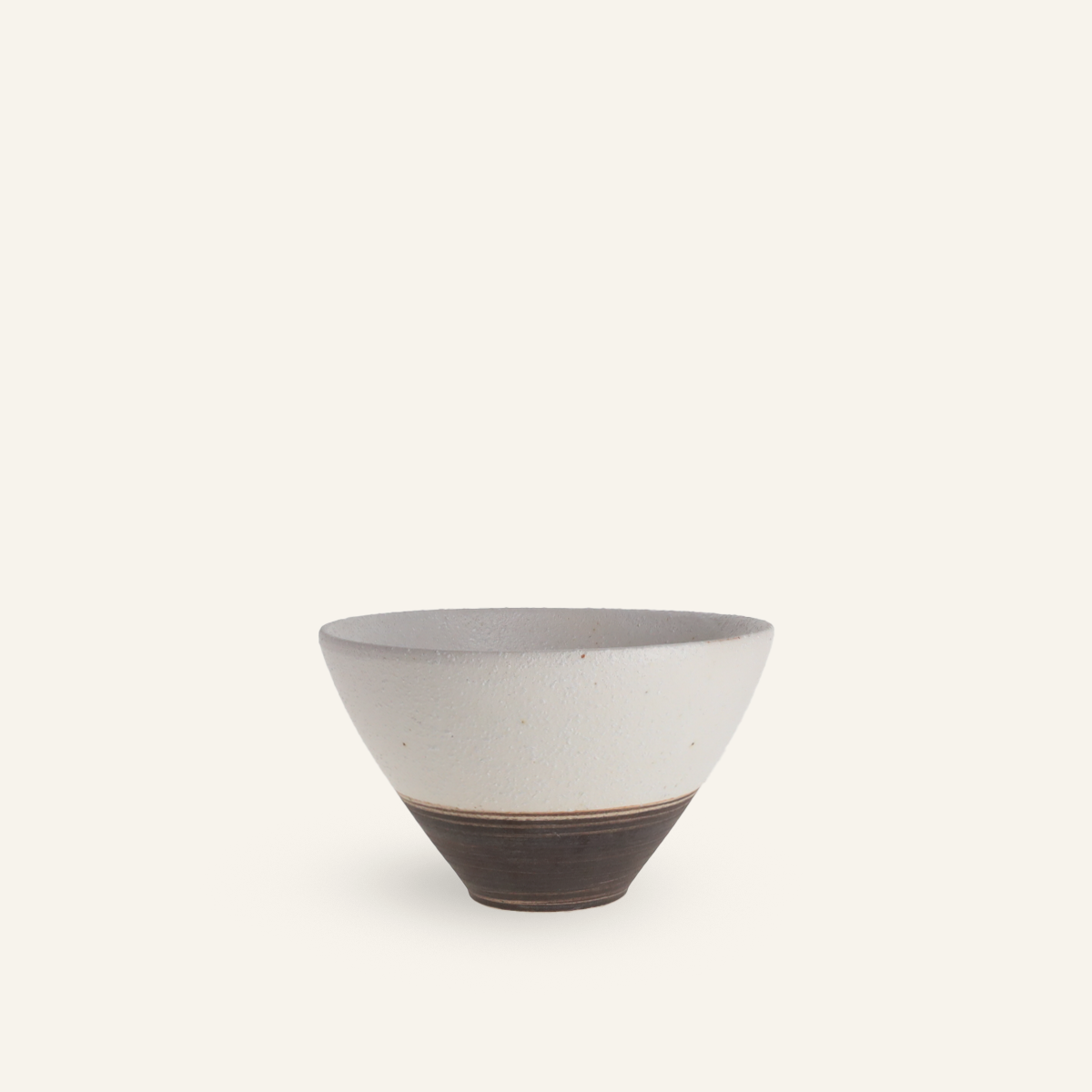 Minoyaki "kunie" fine earthenware rice bowl