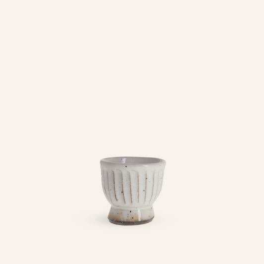Minoyaki "konabiki" ceramic sake cup