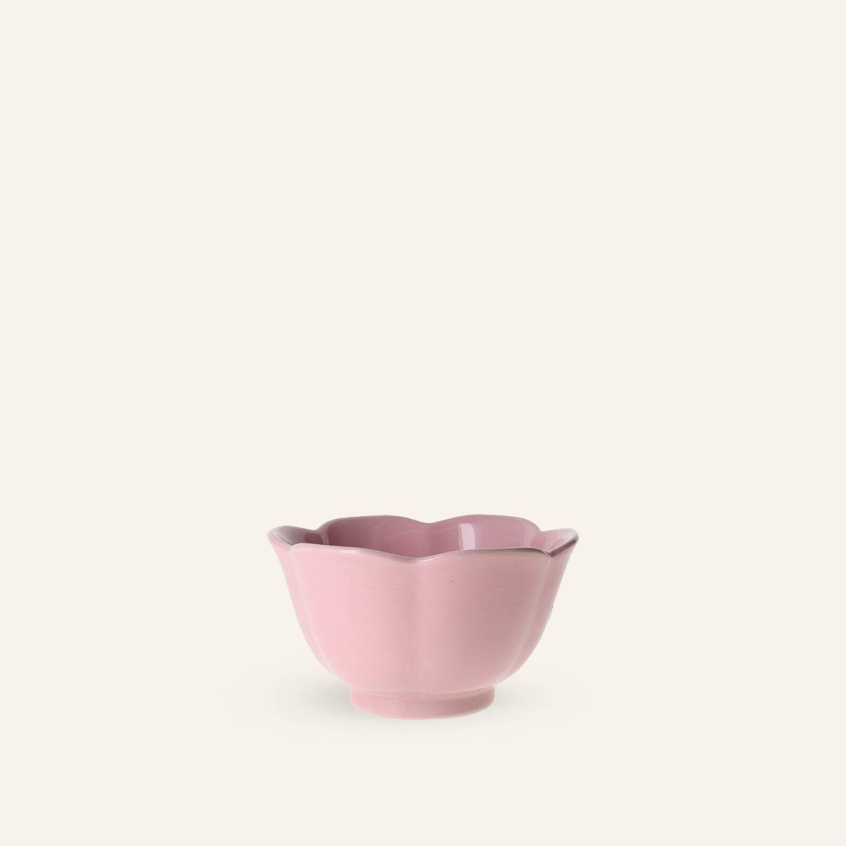Petit bol rose faïence fine Setoyaki "mankai"