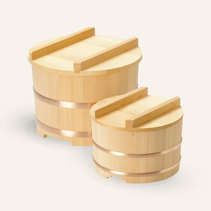 Ohitsu rice bucket with lid