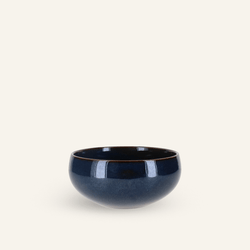 Bol bleu faïence fine Minoyaki "namako"