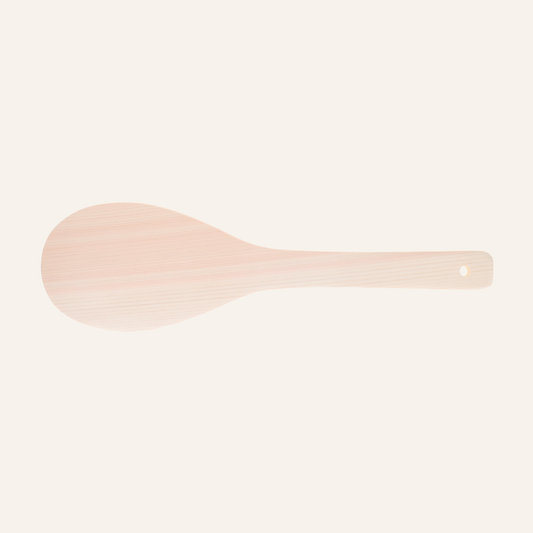 Grande spatule à riz en cyprès Hinoki Shakushi
