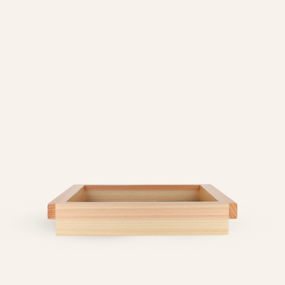 Small wooden soba tray for Itasoba