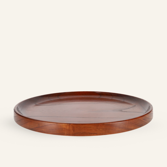 Plateau à thé en bois de zelkova Keyaki Nitoribon