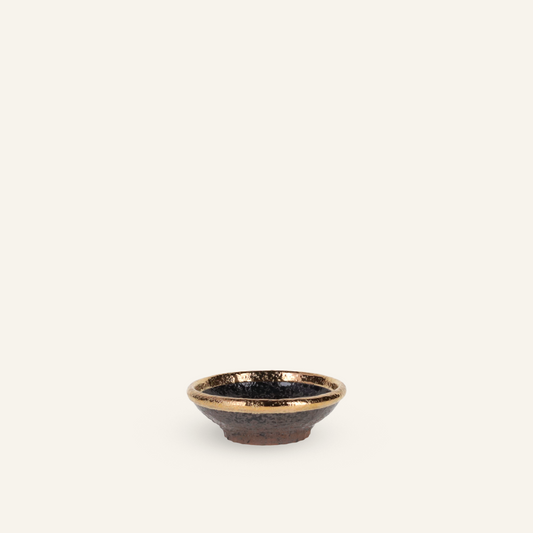 Fine Setoyaki "kinkan" earthenware bowl