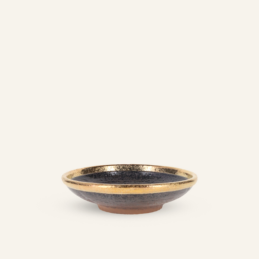 Petite assiette faïence fine Setoyaki "kinkan"