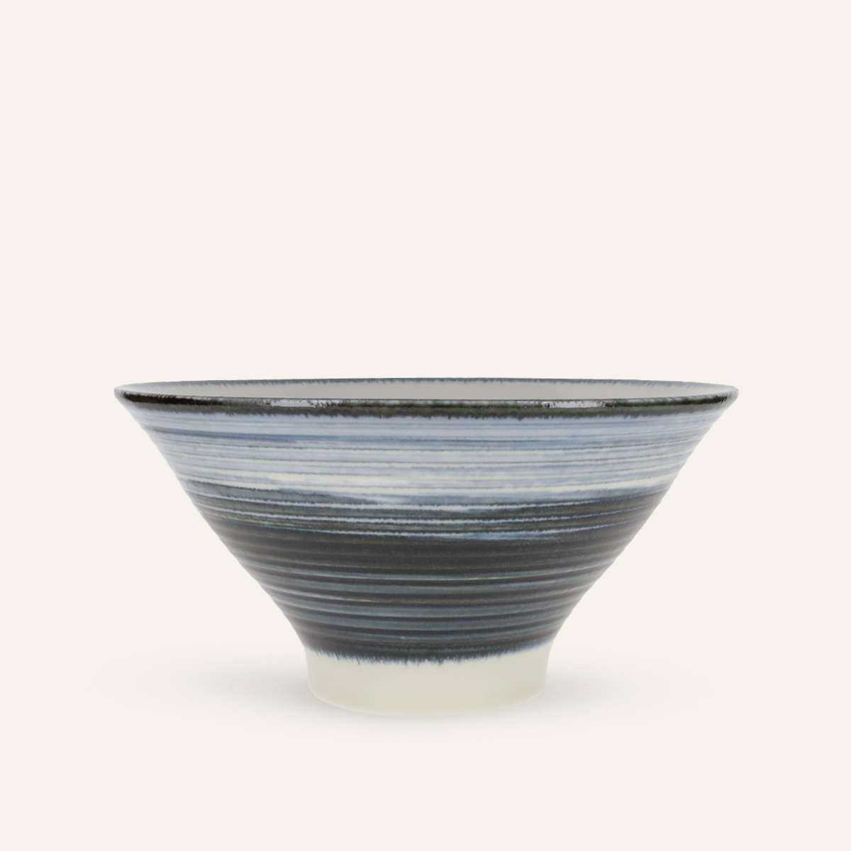 Minoyaki "Hama" fine earthenware noodle bowl