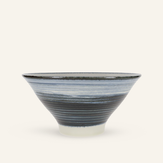 Minoyaki "Hama" fine earthenware noodle bowl
