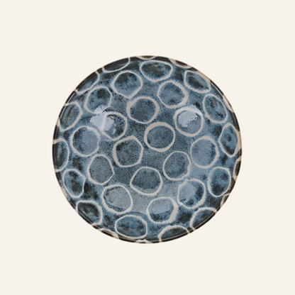Bol à nouilles en porcelaine Minoyaki "Momomaru", teintes inspirées d'Okinawa