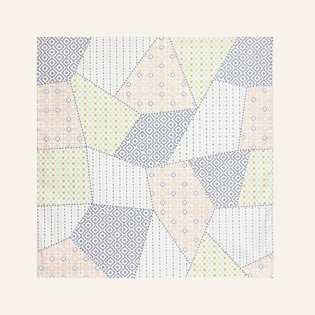 Cotton Furoshiki "Japanese Embroidery"