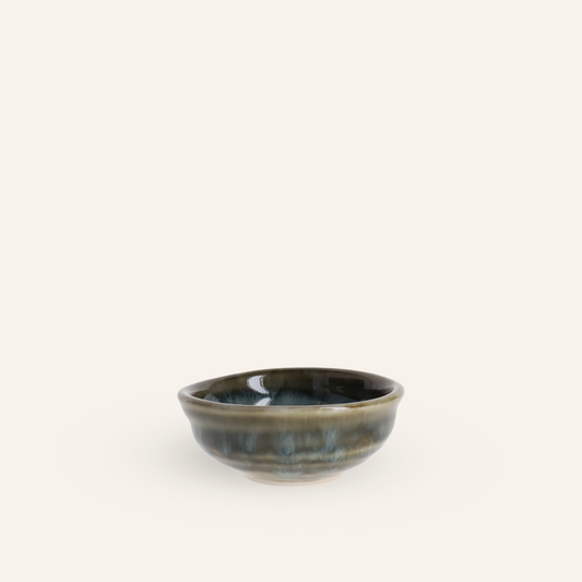 Small fine earthenware bowl Setoyaki "sunadokei"