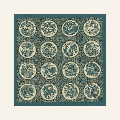 Cotton Furoshiki "Aesop's Fables" by Keisuke Serizawa