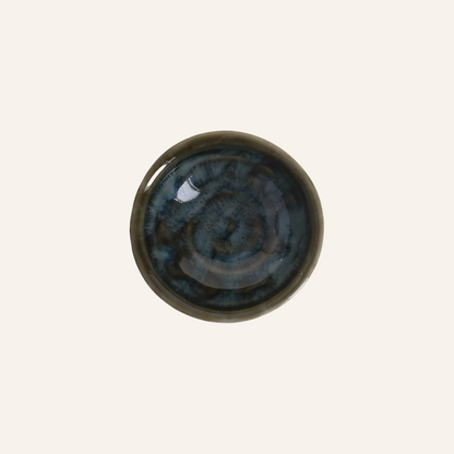 Small fine earthenware bowl Setoyaki "sunadokei"