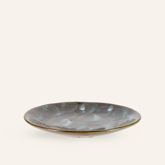 Assiette faïence fine Setoyaki "sunadokei"