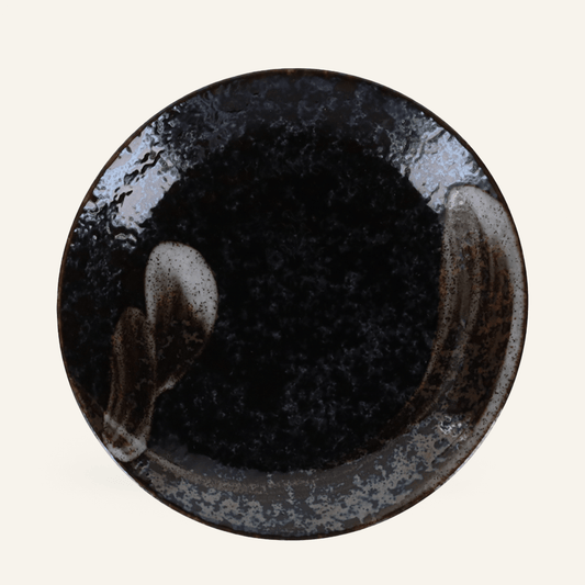 Minoyaki "Mitsuwa" fine earthenware soup plate