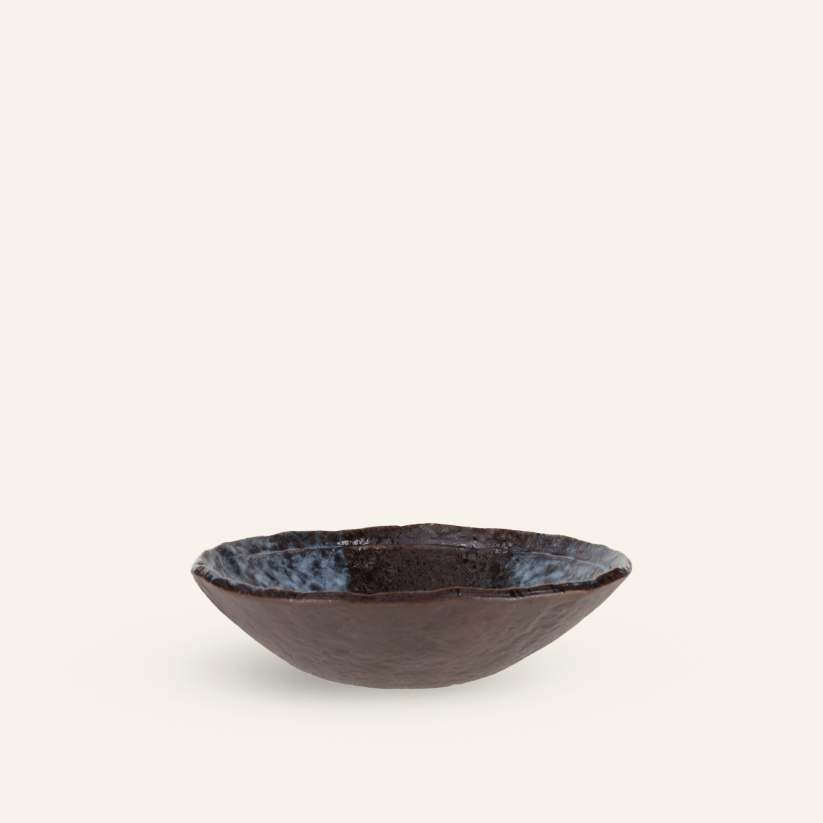 Petite assiette creuse faïence fine Minoyaki "kagami"