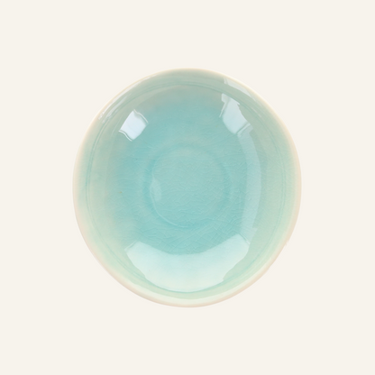 Small deep plate in fine earthenware Minoyaki "Akari"