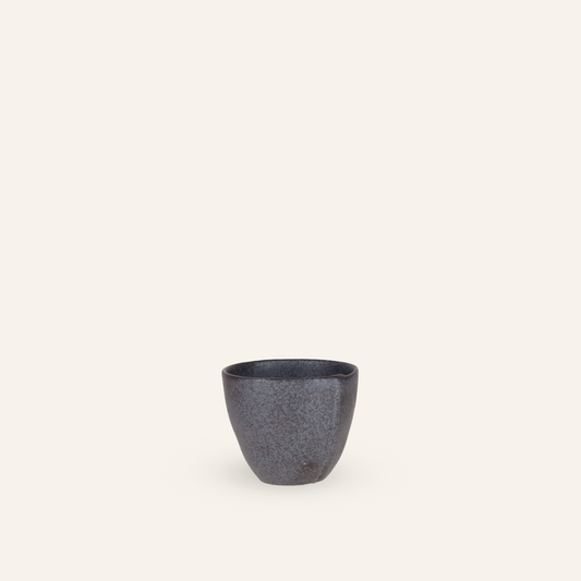Minoyaki "tetsu" fine earthenware sake cup