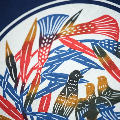 Cotton Furoshiki "Aesop's Birds" by Keisuke Serizawa