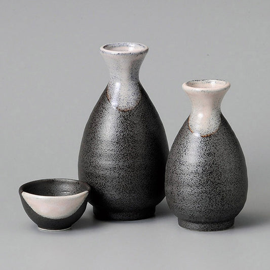 Carafe à saké Tokkuri faïence fine Minoyaki "Sakura"