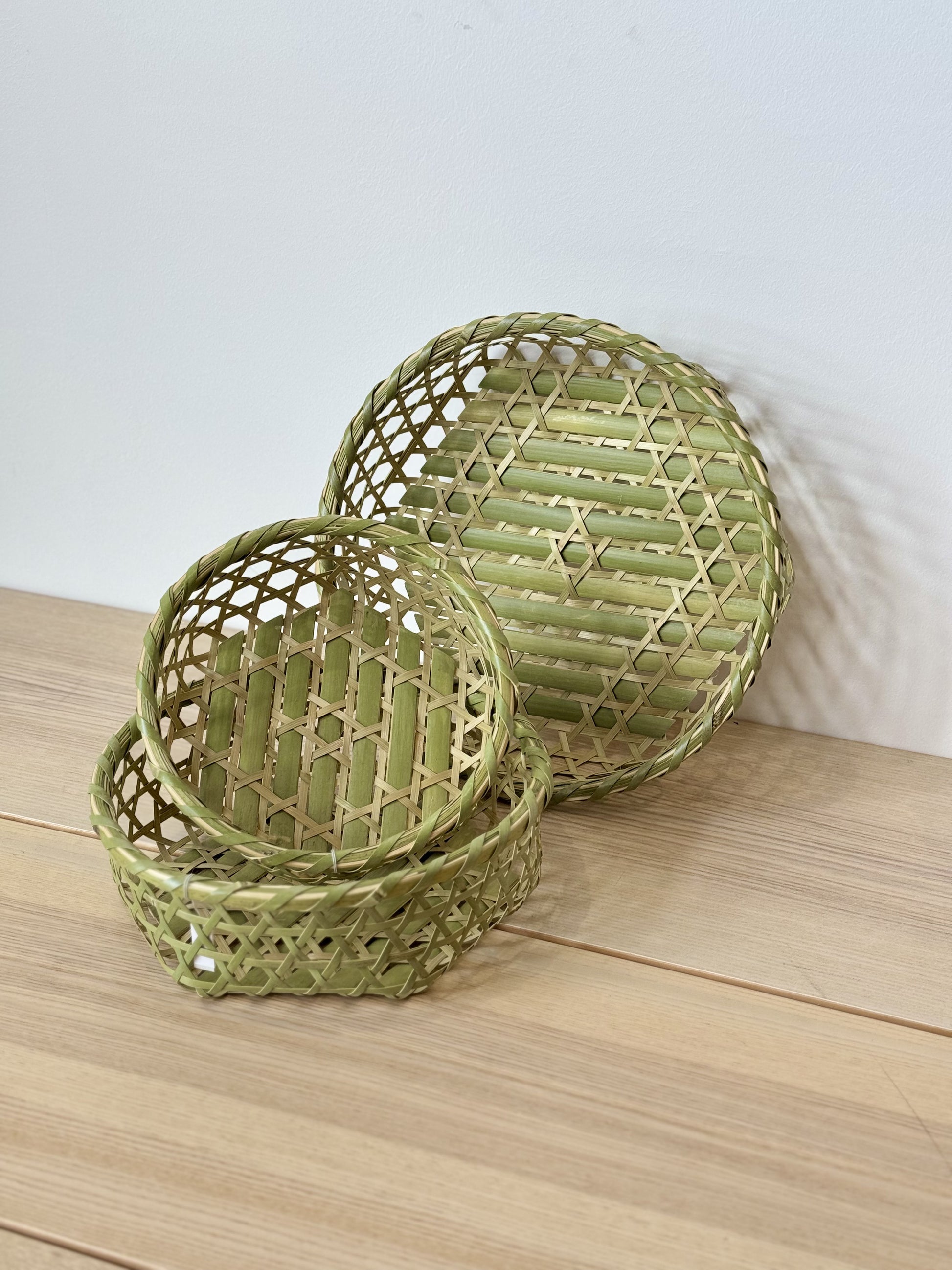 Corbeille ronde en bambou Mutsume - Petit (Ø22cm)