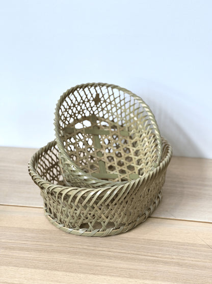 Égouttoir ovale en bambou Chawan Mego - Petit