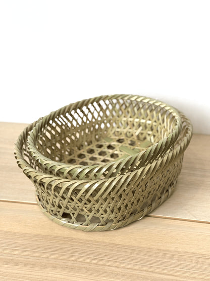 Égouttoir ovale en bambou Chawan Mego - Petit